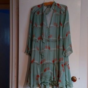 Jonathan Simkhai, Suze L, light turquoise print